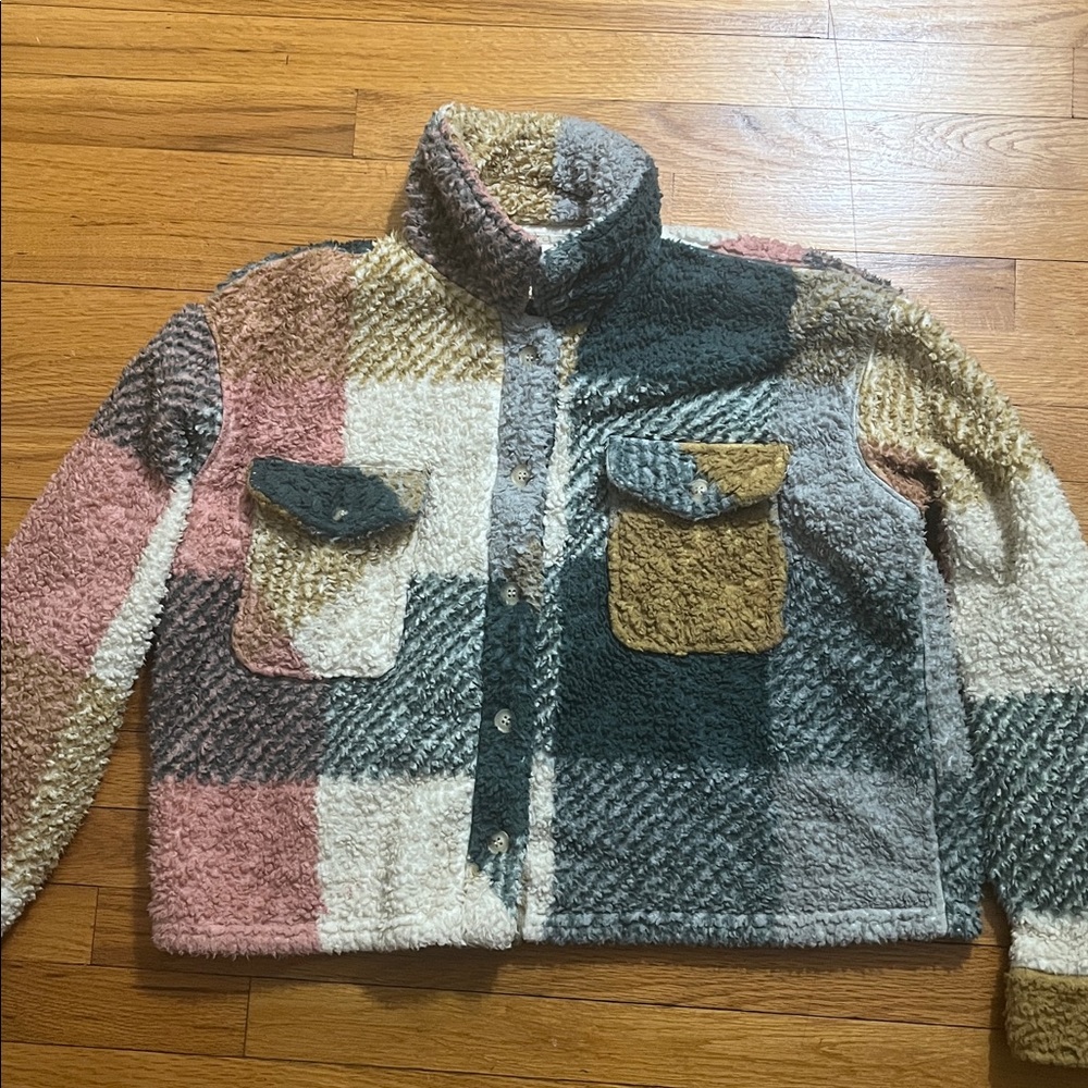 Thread & Supply Patchwork Sherpa Jacket - image 1